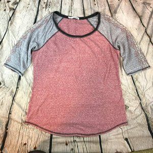 Maurices Semi- Sleeve Womens Top with Aztec Design Size Zero
